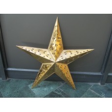 Star beaded single 75 ant.brass