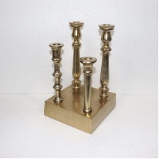 4 LITE CANDLE STAND BLOCK BASE
