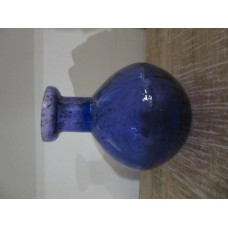 1bloem vaas rond bol stones blue purple