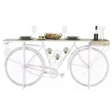 WHITE CYCLE CONSOLE WITH BAR